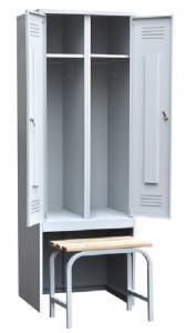 шкаф для одежды шр-22/600 вс (1860(1300)*600*500) для общепит