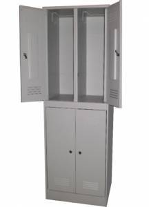 шкаф для одежды шр-24 (1860*600*500) на 4 отделения для общепит